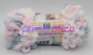 ALIZE Puffy Color 5864 bílo-šedo-růžová