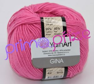 YarnArt Jeans/Gina 42 růžová