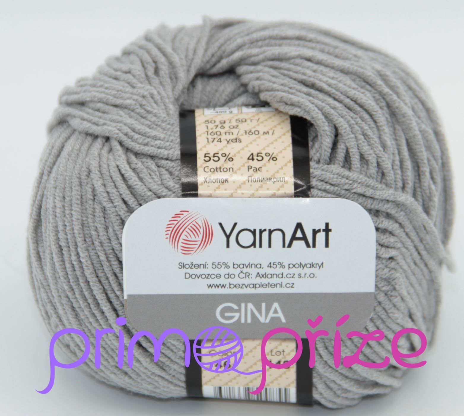 YarnArt Jeans/Gina 46 šedá