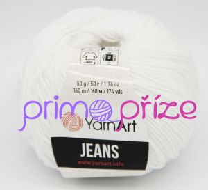 YarnArt Jeans/Gina 62 bílá