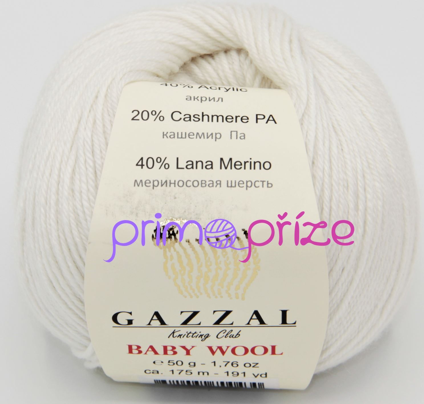 GAZZAL Baby Wool 801 přírodní bílá