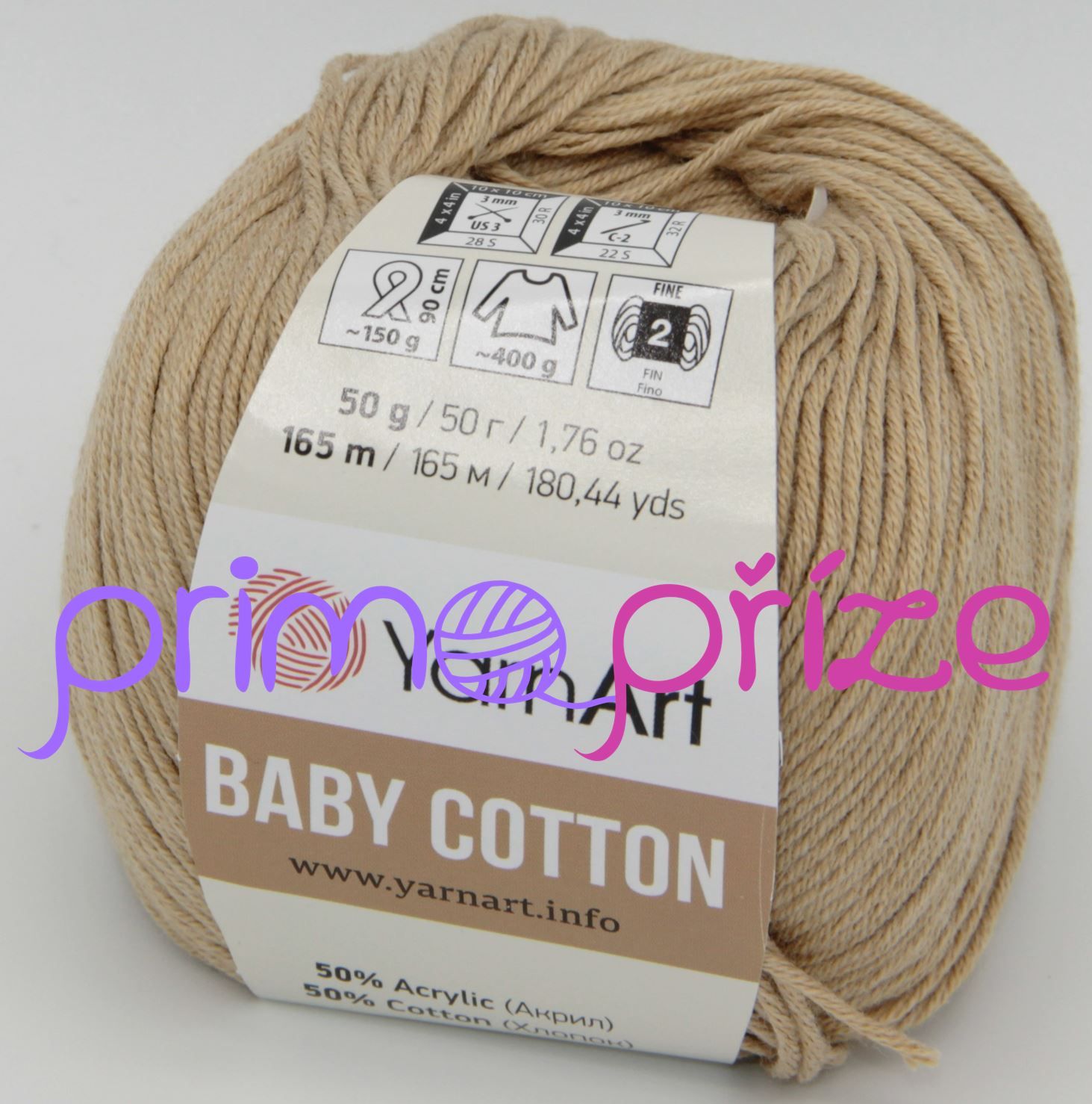 YarnArt Baby Cotton 405 světle karamelová