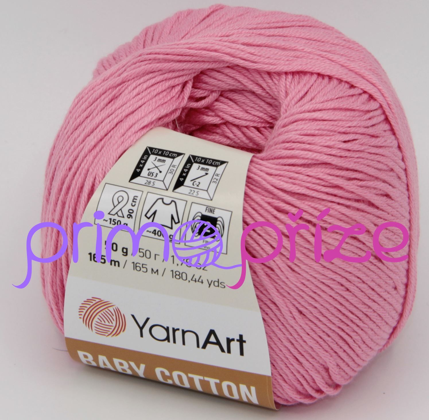 YarnArt Baby Cotton 414 růžová