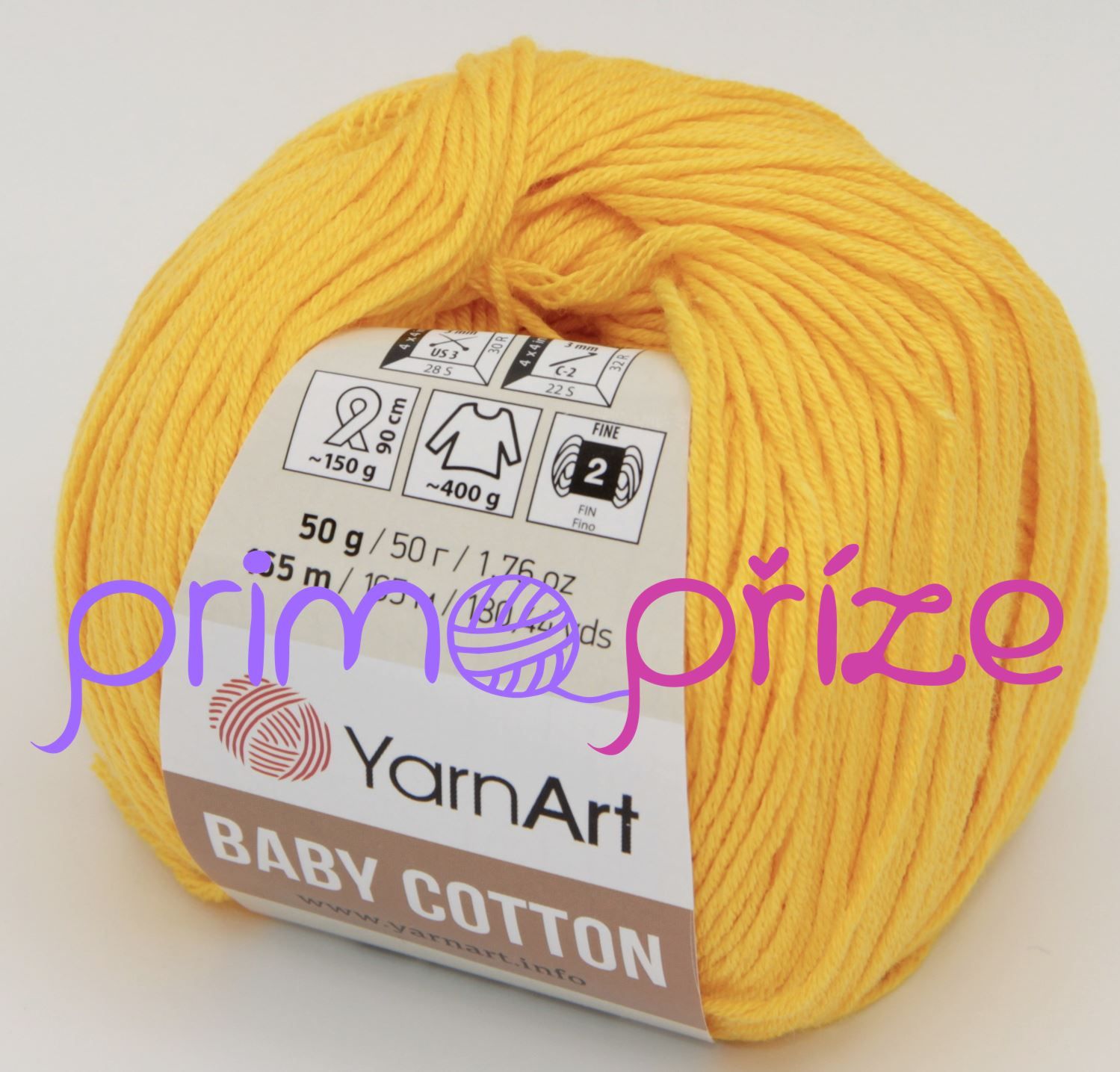 YarnArt Baby Cotton 432 zlatožlutá