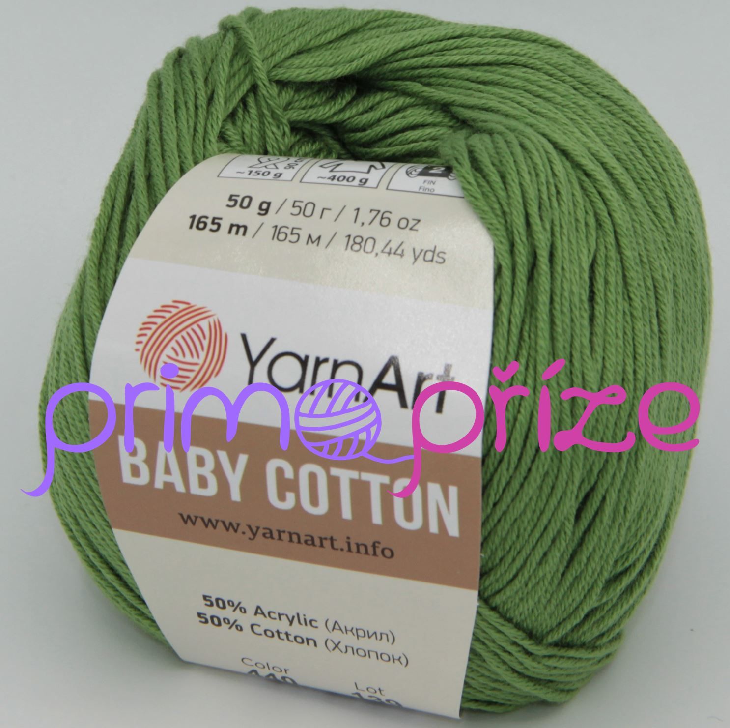 YarnArt Baby Cotton 440 zelená