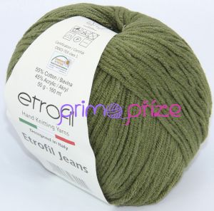 ETROFIL Jeans 026 olivově zelená