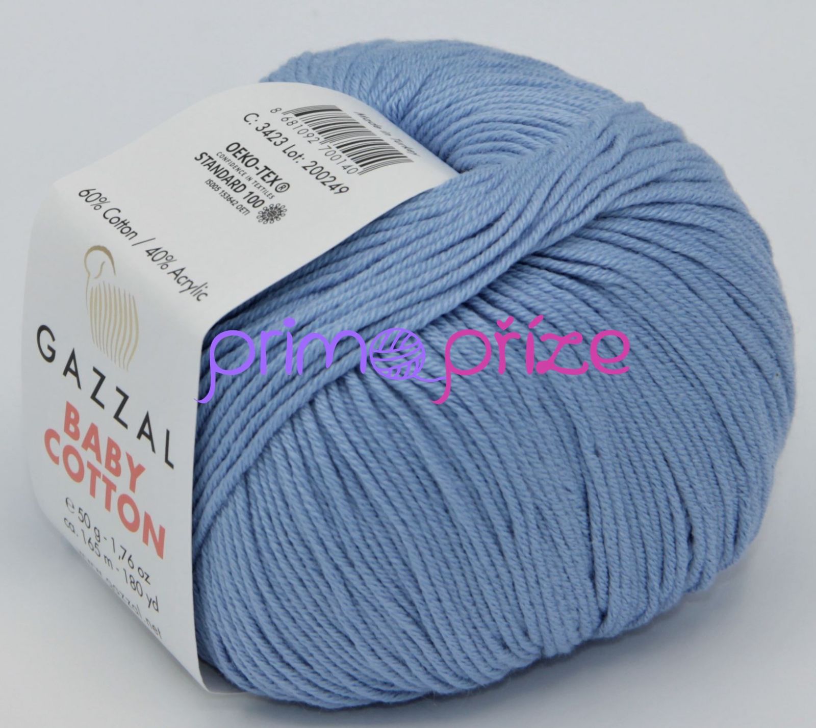 GAZZAL Baby Cotton 3423 světle modrá