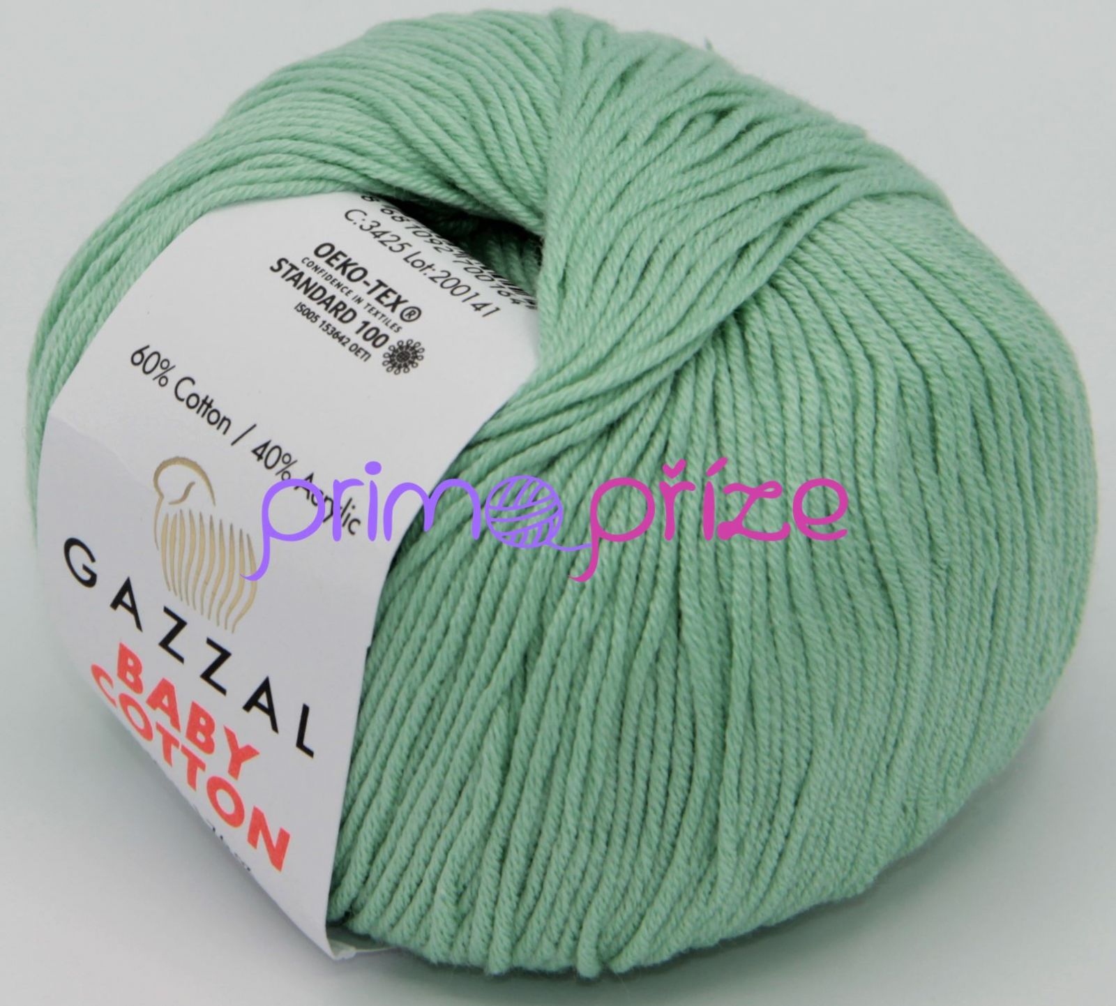 GAZZAL Baby Cotton 3425 mentolově zelená