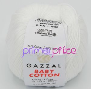 GAZZAL Baby Cotton 3432 bílá