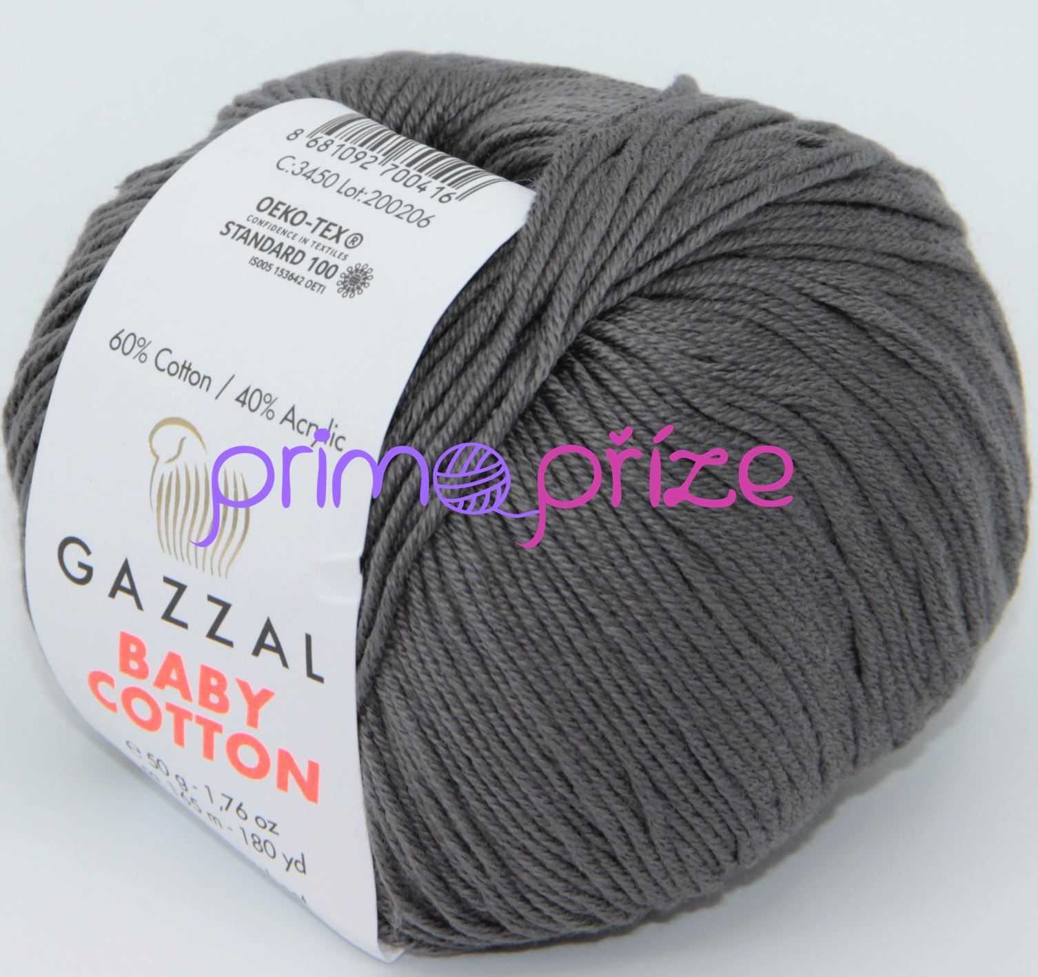 GAZZAL Baby Cotton 3450 antracitová