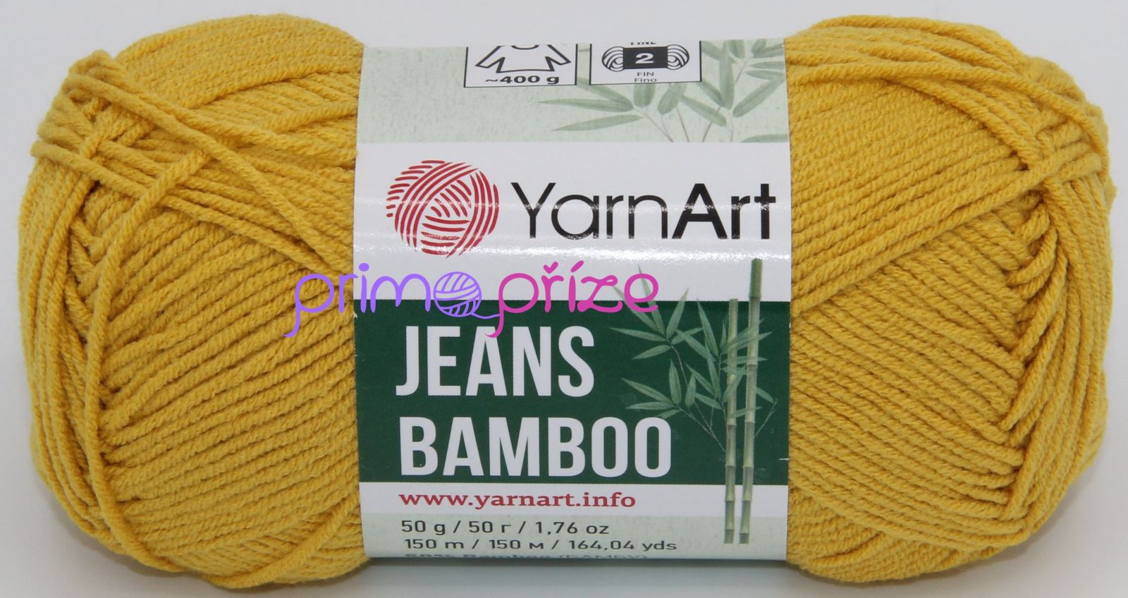 YarnArt Jeans Bamboo 107 hořčicově žlutá