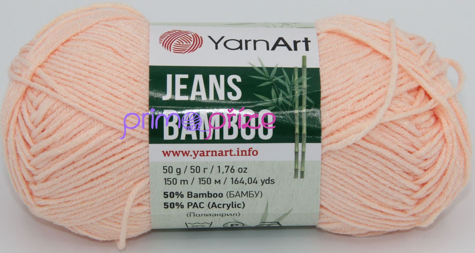 YarnArt Jeans Bamboo 111 světlounce lososová