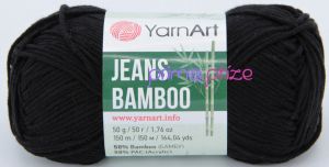 YarnArt Jeans Bamboo 135 černá