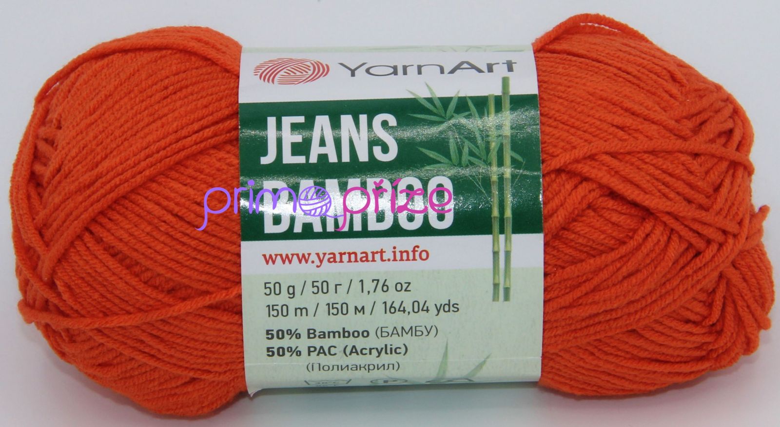 YarnArt Jeans Bamboo 141 pomerančová