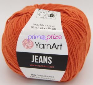 YarnArt Jeans/Gina 85 cihlová