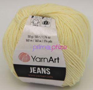 YarnArt Jeans/Gina 86 světle žlutá