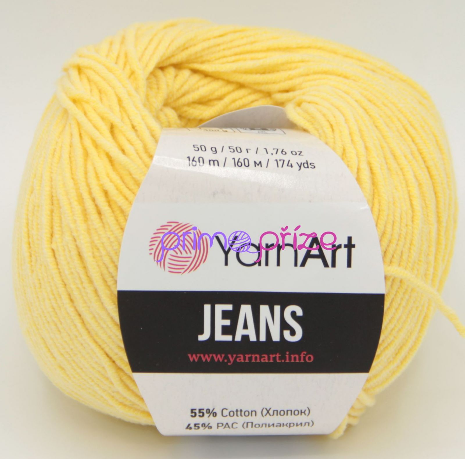 YarnArt Jeans/Gina 88 žlutá