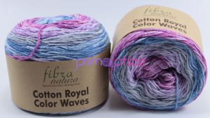 FIBRA NATURA Cotton Royal Color Wawes 22-04 vícebarevná