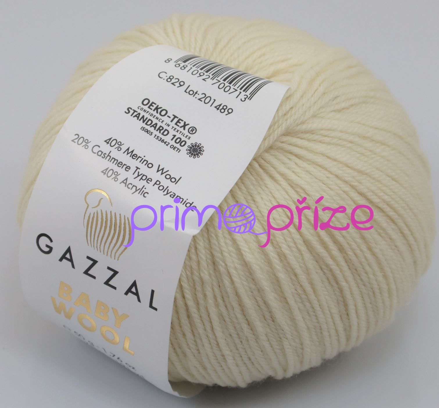 GAZZAL Baby Wool 829 přírodní
