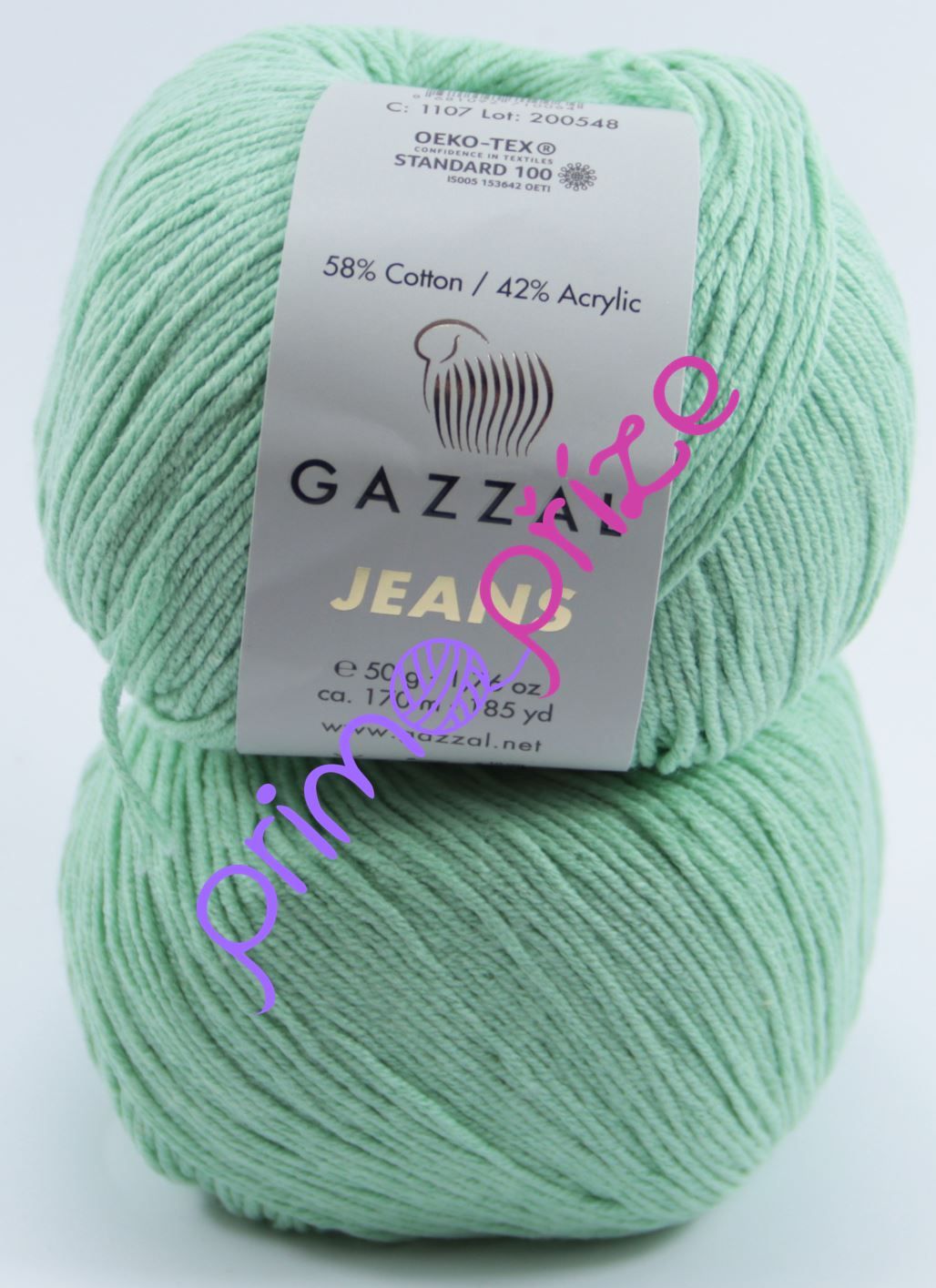 GAZZAL Jeans 1107 zelenkavá