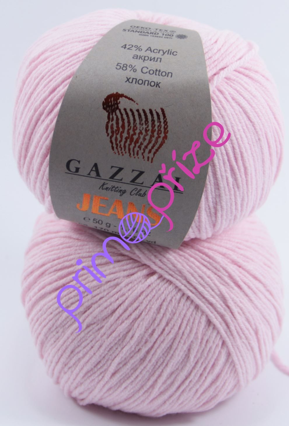 GAZZAL Jeans 1116 bledě růžová