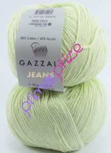 GAZZAL Jeans 1127 bledě zelenkavá