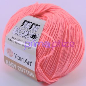 YarnArt Baby Cotton 424 lososová