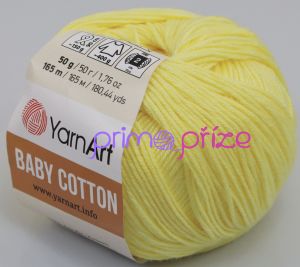 YarnArt Baby Cotton 431 světle žlutá