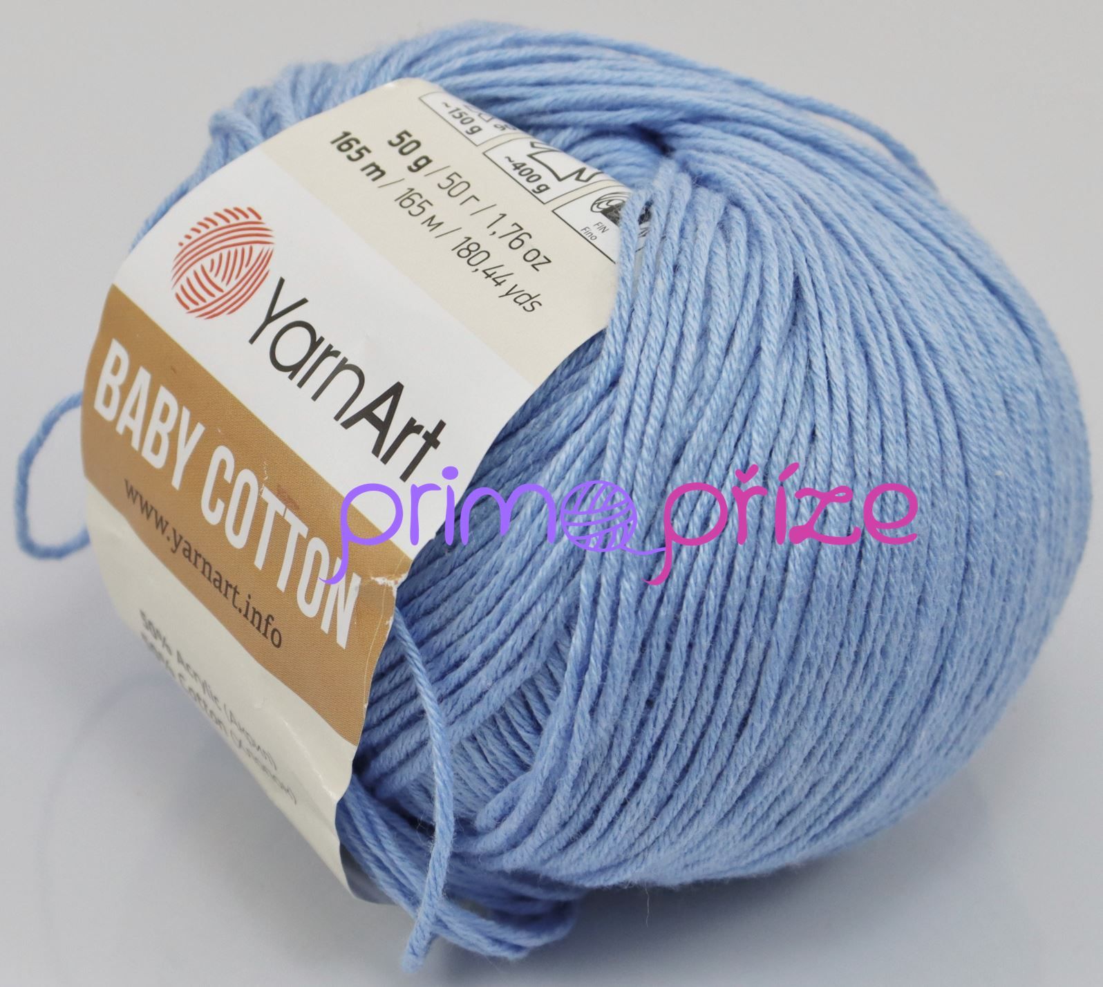 YarnArt Baby Cotton 448 světle modrá
