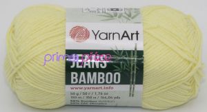 YarnArt Jeans Bamboo 104 citronově žlutá