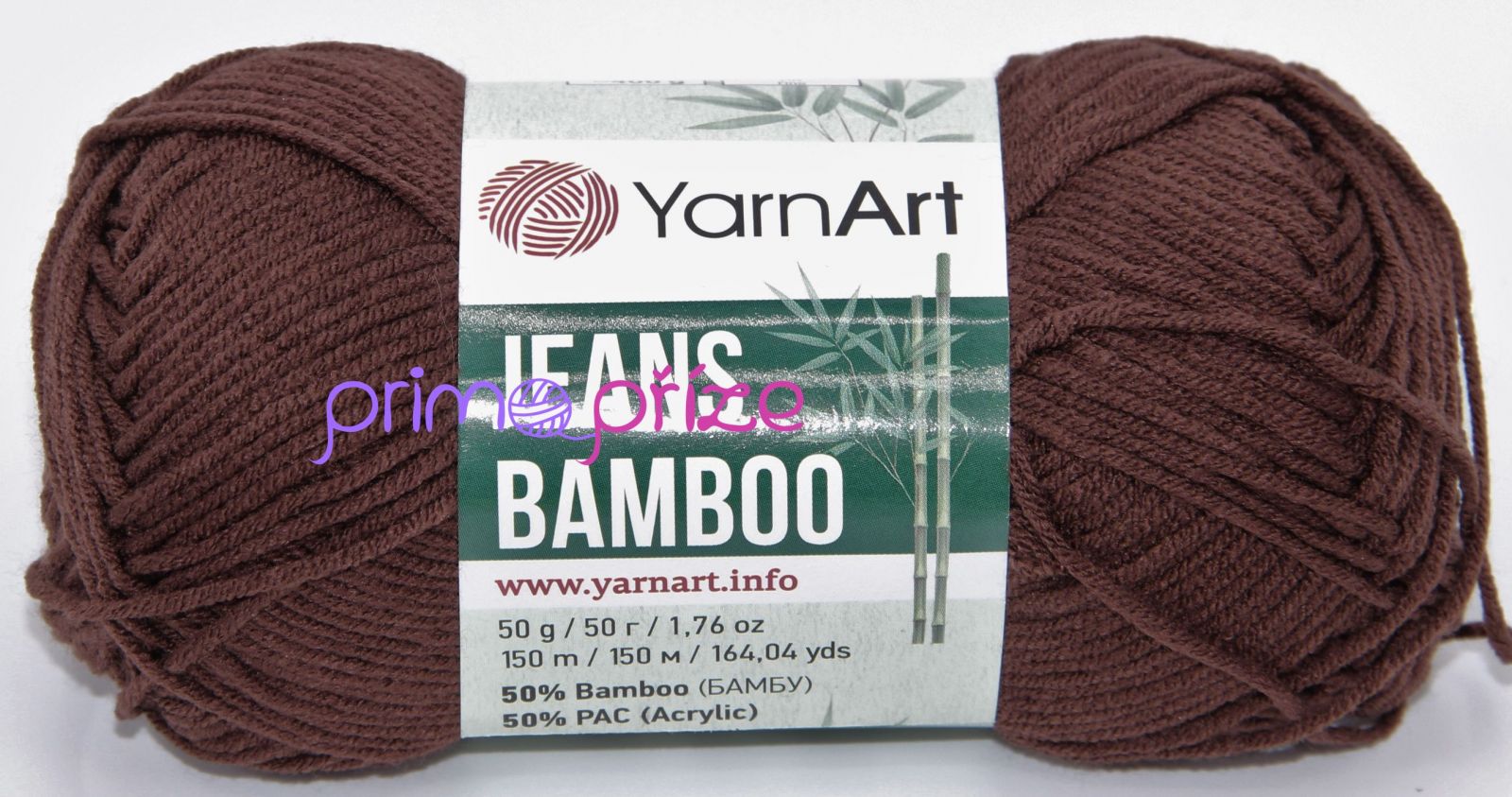 YarnArt Jeans Bamboo 134 tmavě hnědá