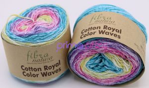 FIBRA NATURA Cotton Royal Color Wawes 22-03 vícebarevná