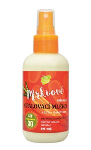 VIVACO 100% Přírodní opalovací mléko s mrkvovým extraktem SPF30 150ml