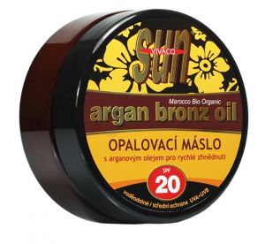 VIVACO  Sun Opalovací máslo s BIO arganovým olejem SPF20 200ml