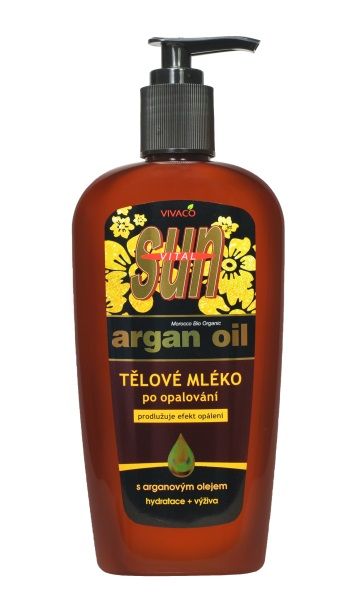 VIVACO Sun Vital Tělové mléko po opalování s BIO arganovým olejem 300ml