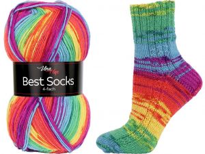 VLNA HEP Best Sock 4-fach 7074
