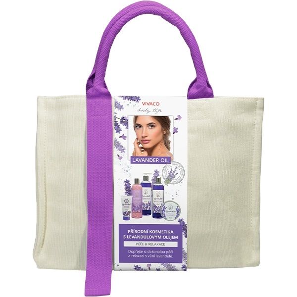 Body Tip Dárkové balení kosmetiky s levandulovým olejem v praktické kabelce VIVACO