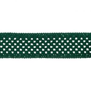 Guma pletená TUTU pruženka se zpevněným okrajem š. 5cm, délka 1bm lahvově zelená