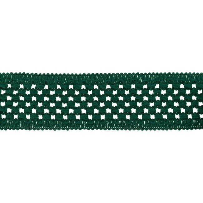 Guma pletená TUTU pruženka se zpevněným okrajem š. 5cm, délka 1bm lahvově zelená