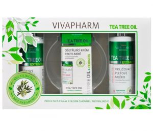 Tea Tree Oil VIVAPHARM Dárková kazeta kosmetiky s olejem čajovníku australského