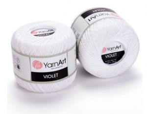 YarnArt Violet 1000 bílá